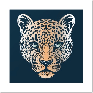 Leopard Face Posters and Art